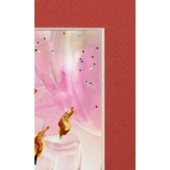 Es weihnachtet sehr  •  Original Encausticmalerei, Unikat mit Passepartout - Design  Ulrike Kröll