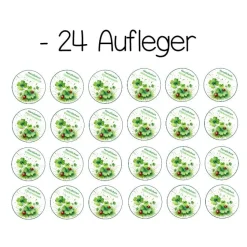 Essbare Aufleger Herzlichen Glückwunsch Kleeblatt und Marienkäfer Geburtstag Abschluss Tortendeko Tortenaufleger muffin