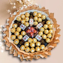 Essbarer Blumenstrauß - Whiskey Gold