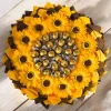 Essbarer Sonnenblumenstrauß mit Lindt Lindor – Handgefertigtes Geschenk mit Schokolade