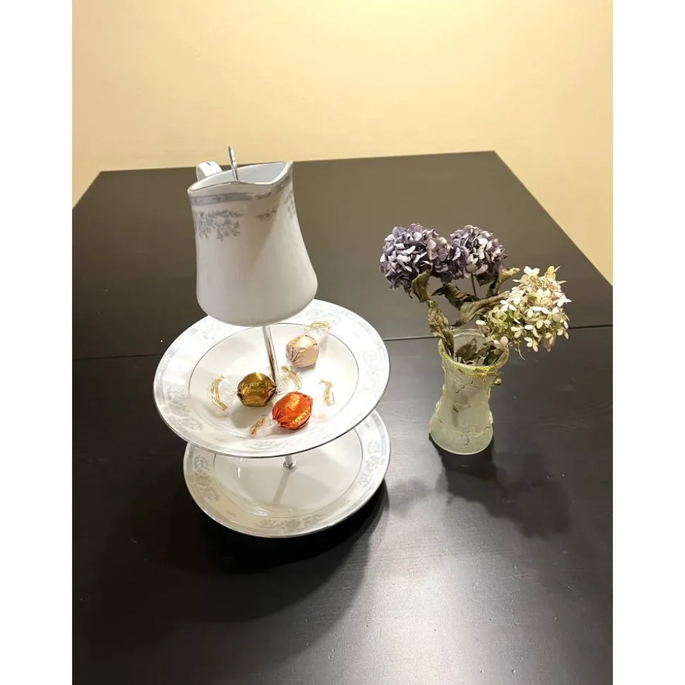 Etagere aus Porzellan, Sammlergeschirr, einzigartig, mal anderes Upcycling