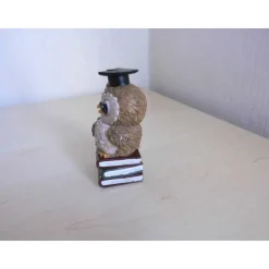 Eule Leseeule Doktorant Abitur Figur aus Polyresin – Perfekte Deko & Bastelidee