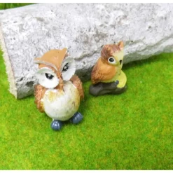 Eule Uhu Kauz Figur aus Polyresin – Miniatur für Dekoration, Basteln & Geschenke