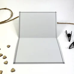 Faltkarte mit Blumen DIN A6 Grußkarte faltbar neutrale Geschenkkarte ohne Aufschrift für jeden Anlass