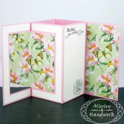 Faltkarte "Mona" ● 14,5 x 14,5 cm ● Schmetterlinge