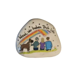 Familienstein - Wohnt jetzt woanders  - Ein einzigartiger, individueller Trauerstein