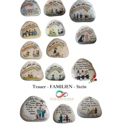 Familienstein - Wohnt jetzt woanders  - Ein einzigartiger, individueller Trauerstein