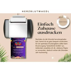 Faschingsurkunde für den Kinderfasching als Mitgebsel | Urkunde Fasching | A4 | Urkunden ausdrucken | Kinderparty |