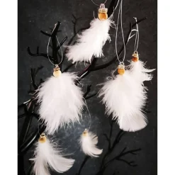 Federengel handgemacht – Unikat mit Glitzerkrone & Holzkopf, Dekoration zu Weihnachten