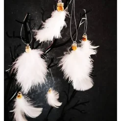 Federengel handgemacht – Unikat mit Glitzerkrone & Holzkopf, Dekoration zu Weihnachten