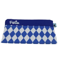 Federmäppchen Bayernroute mit Namen personalisiert Mäppchen Schulmäppchen Brillenetui Schlampermäppchen Etui