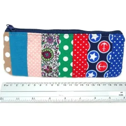 Federmäppchen kunterbunt Patchwork Stil Stifteetui Universaltäschchen Schulanfang Kosmetiktasche, by BuntMixxDESIGN