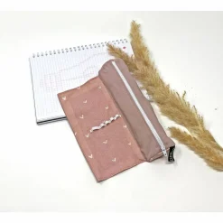Federmäppchen personalisiert für Uni/ Studium/ Schule, Stiftemäppchen rosa Mädchen, Federtasche, Stiftetasche, Stifterol