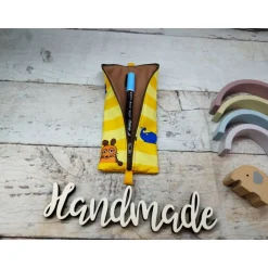 Federmäppchen Sendung mit der Maus gelb– Mäppchen & Stiftetasche in 2 Größen aus Softshe