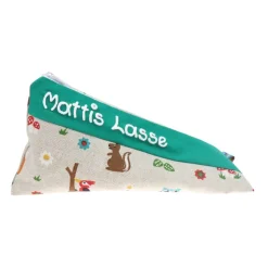 Federmäppchen Waldtiere grün mit Namen personalisiert Mäppchen Schulmäppchen Brillenetui Schlampermäppchen Etui