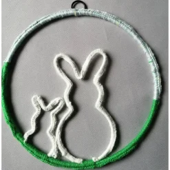 Fensterbild Hasen Deko! 2 verschiedene Stück mit Öse zum Aufhängen!