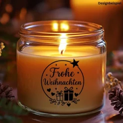 Fensterbild Kranz Aufkleber Frohe Weihnachten Geschenk | Winterzeit Deko für Advent und Weihnachten, Exklusiv