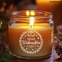 Fensterbild Kranz Aufkleber Frohe Weihnachten Glocke | Winterzeit Deko für Advent und Weihnachten, Exklusiv