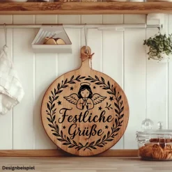 Fensterbild Kranz Aufkleber festliche Grüße | Winterzeit Deko für Advent und Weihnachten, Exklusiv