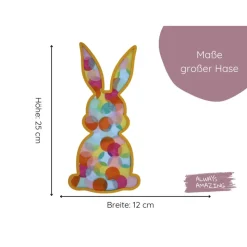 Fensterbild Osterhasen Bastelset | Fensterbilder aus Transparentpapier | Basteln mit Transparentpapier