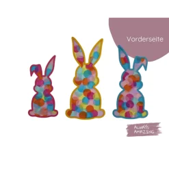 Fensterbild Osterhasen Bastelset | Fensterbilder aus Transparentpapier | Basteln mit Transparentpapier