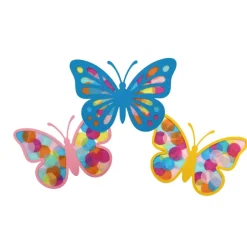 Fensterbild Schmetterlinge Bastelset | Fensterbilder aus Transparentpapier | Schmetterlinge basteln