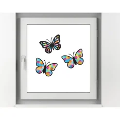 Fensterbild Schmetterlinge Bastelset | Fensterbilder aus Transparentpapier | Schmetterlinge basteln