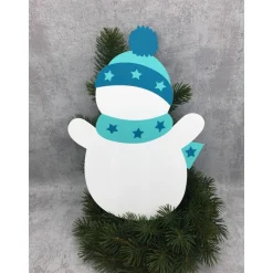 Fensterbild Schneemann