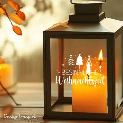 Fensterbild Weihnachtsdekoration Sticker Aufkleber 2 Farben 3 Größen auch in XXL Deko