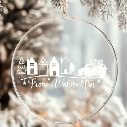 Fensterbild Weihnachtsszene Weihnachtsdekoration Sticker Aufkleber 2 Farben 3 Größen auch in XXL