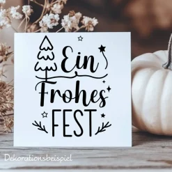 Fensterdeko Advent Weihnachten Fensterbild Weihnachtsdekoration Sticker Frohes Fest 2 Farben 3 Größen