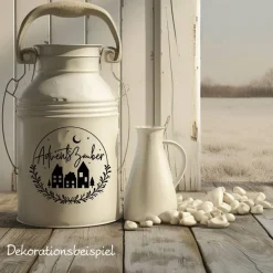 Fensterdeko Adventszauber Fensterbild Weihnachtsdekoration Sticker Kranz Advent Dekofenster 2 Farben 2 Grö&szli