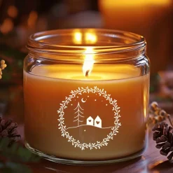 Fensterdeko skandi Stil Fensterbild Weihnachtsdekoration Sticker Kranz Advent Dekofenster 2 Farben 3 Größen