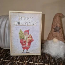 Festliche Geschenkkarten / Tannenbaum Grußkarte / Weihnachtsmann Karte / Weihnachtspostkarte mit Santa Motiv