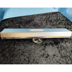 Festliche Geschenkverpackung 22,9x4,6x2,4cm für Lesezeichen + Schlüsselanhänger Silber Glänzend Schmuckschachtel Armband