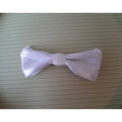 Festliche weiße Schleife Haarschmuck für Braut Hochzeit Kommunion Konfirmation Haarklammer romantisch