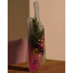 Festliches Resin-Deko-Brett "Home Sweet Home"