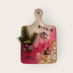 Festliches Resin-Deko-Brett 