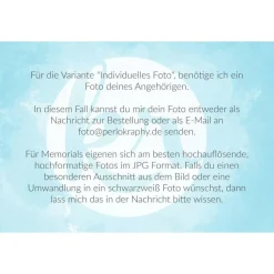 Filigranes Memorial für Brautstrauß – Dein Erinnerungs-Accessoire mit Foto & Text zur Hochzeit