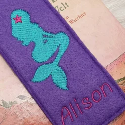 Filz Lesezeichen Meerjungfrau, Einschulungsgeschenk