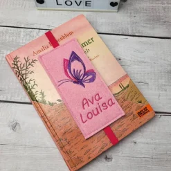 Filz Lesezeichen Schmetterling, Einschulungsgeschenk