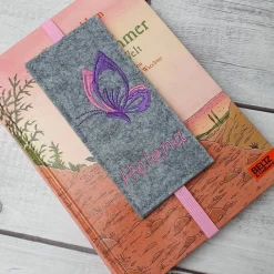 Filz Lesezeichen Schmetterling, Einschulungsgeschenk