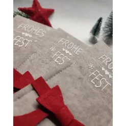 Filz-Bestecktasche – Weihnachtliche Tischdekoration