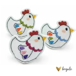 Filzhühner, 6 Stück