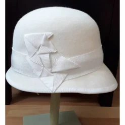 Filzhut Weiß Origami