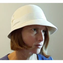 Filzhut Weiß Origami