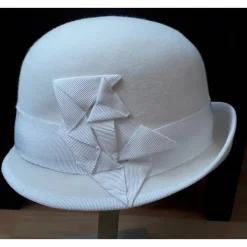 Filzhut Weiß Origami