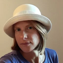 Filzhut Weiß Origami