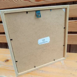 Filzkunst, Filzblumen, Osterbild, gefilzt im 3-D- Bilderrahmen