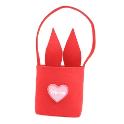 Filztasche mit Hasenohren und Hase personalisiert - Geschenk zu Ostern mit Name für Kinder - Filztasche in Filzherz
